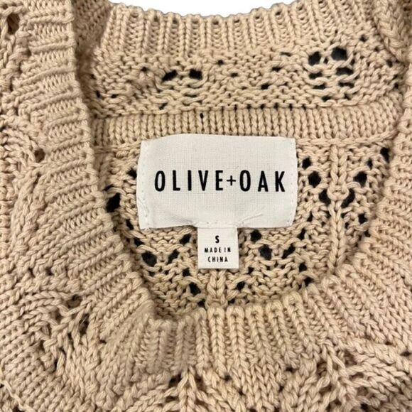 Olive + Oak Knit Women's Sleeveless Top Light Brown Size Small - Picture 4 of 6